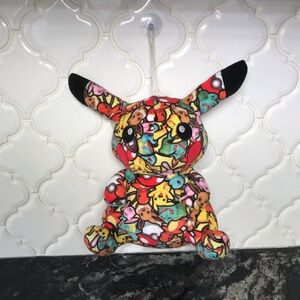 Pokémon Pikachu Tokyo Exclusive Graffiti Art 9" Plush  EUC